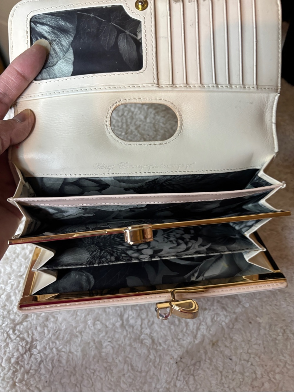 Ted Baker London Leather Wallet Multi color in EUC With Gold Hardware - Picture 10 of 13